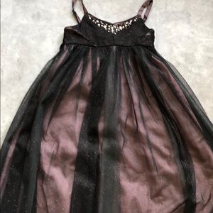 7/8 girls sparkly maroon dress